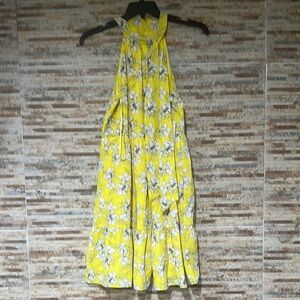 Eliza J Yellow Floral Mini Dress